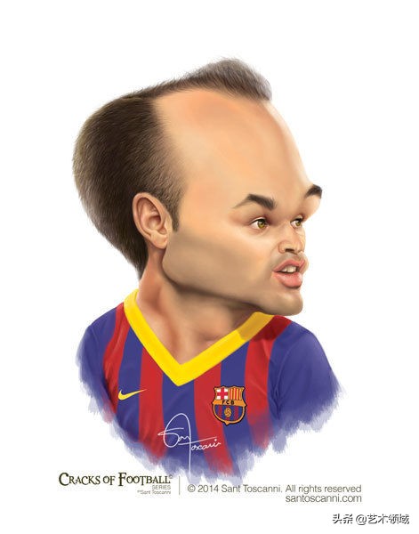 SantToscanni足球明星卡通漫画头像