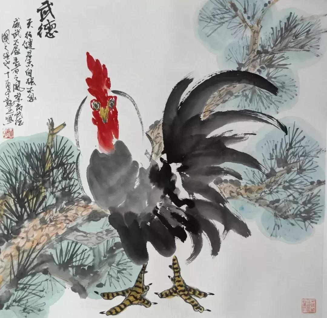 查看名家画雉鸡作品欣赏,王韬画鸡图片大全