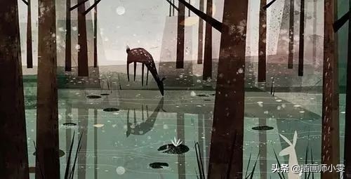 插画师梦幻作品,插画手绘小清新梦幻系