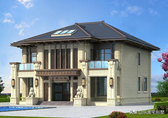 13米x10米农村自建房二层别墅内部,占地80平米2层小别墅设计图预算