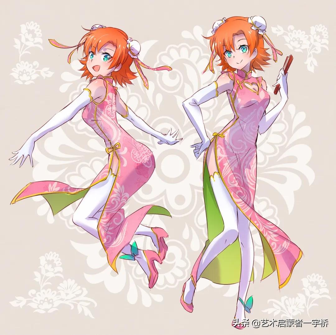 色彩布褶怎么画更好看,绘画教程衣服怎么画新手必看