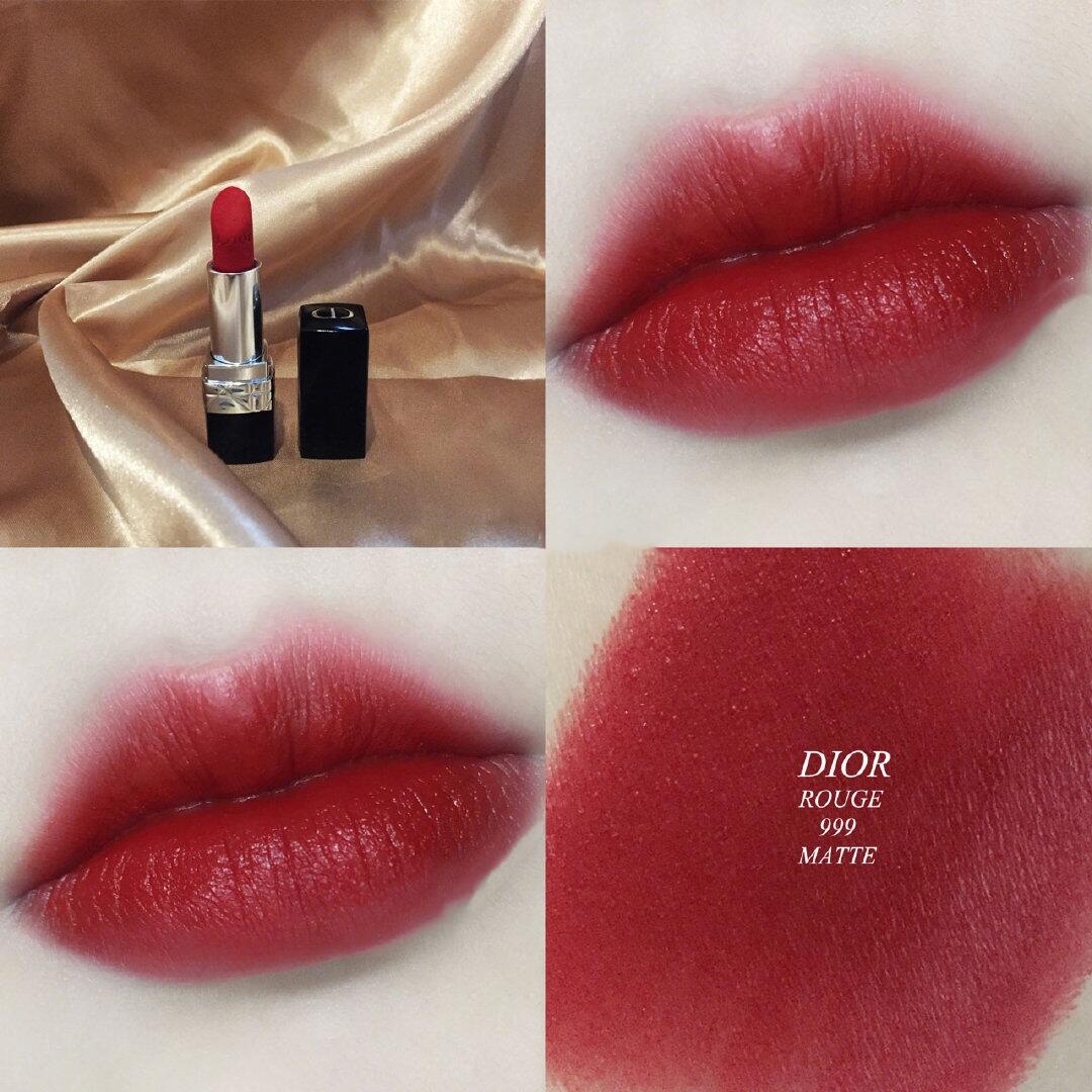 黄皮适合什么颜色的口红迪奥888,黄皮深唇迪奥436口红真实试色