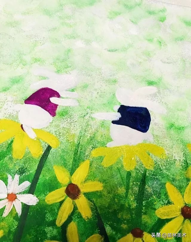 「创意水粉教案」公园里的一抹绿