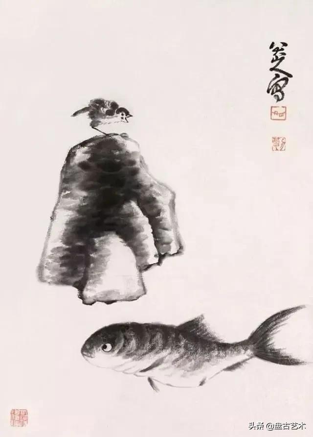 画出艺术家人生大寂寞的国画艺术作品——盘古油画艺术