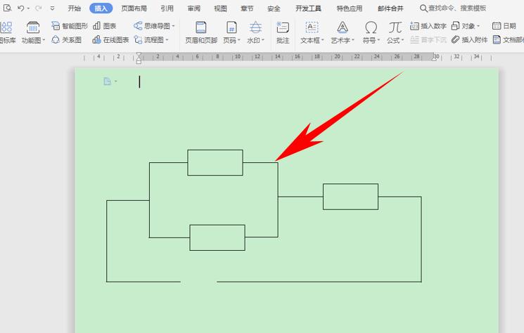 word文档里怎么绘制电路图,word怎么绘制电路图