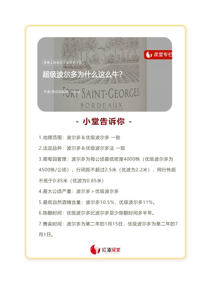 小堂告诉你如何读懂波尔多酒标,超级波尔多和波尔多有什么区别
