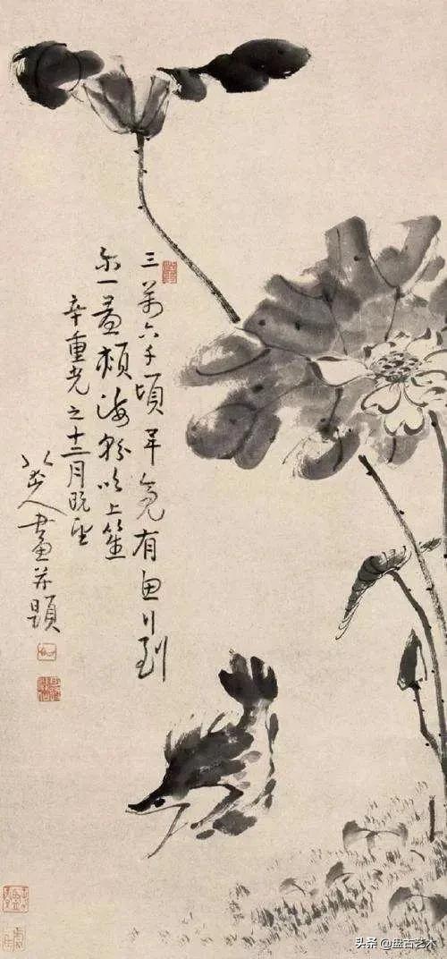 画出艺术家人生大寂寞的国画艺术作品——盘古油画艺术