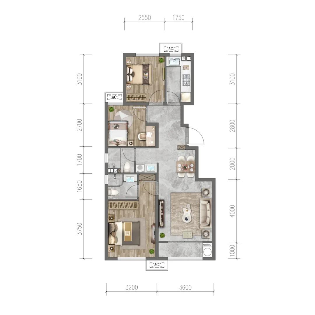 中建京西印玥特价房,中建京西印玥幸福里样板间