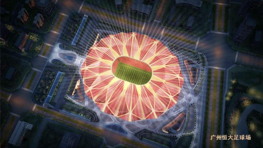恒大足球场震撼现场,世界地标恒大足球场有哪些