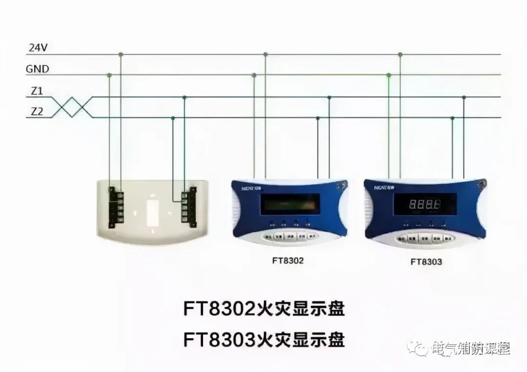 西门子消防报警设备接线图,消防报警系统真实接线图