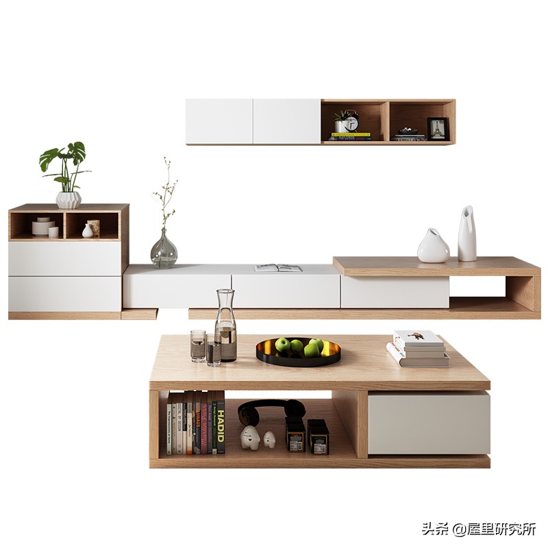 什么茶几电视柜好看实用,小户型电视柜和茶几高颜值