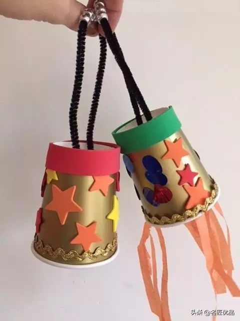 猪年手工制作纸灯笼,大红灯笼手工制作简约过年