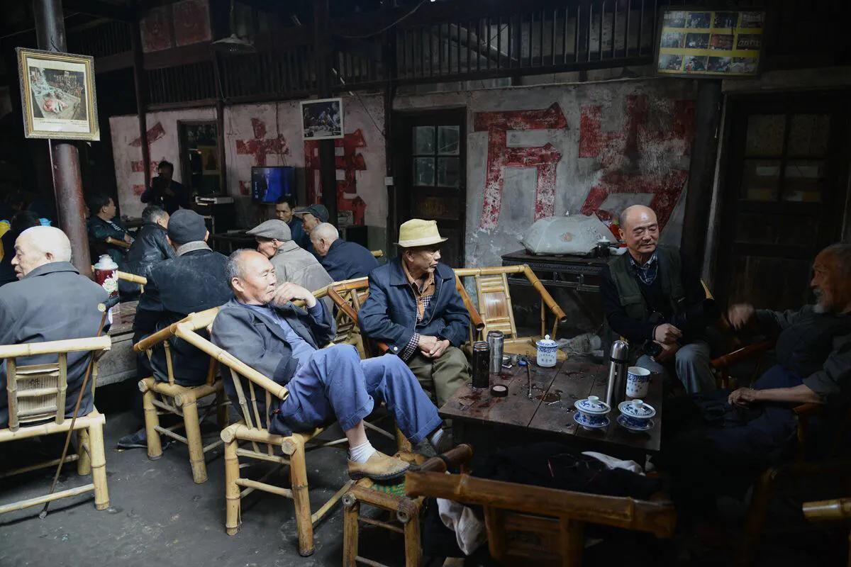 60年代成都茶铺,成都很火的宋代茶铺