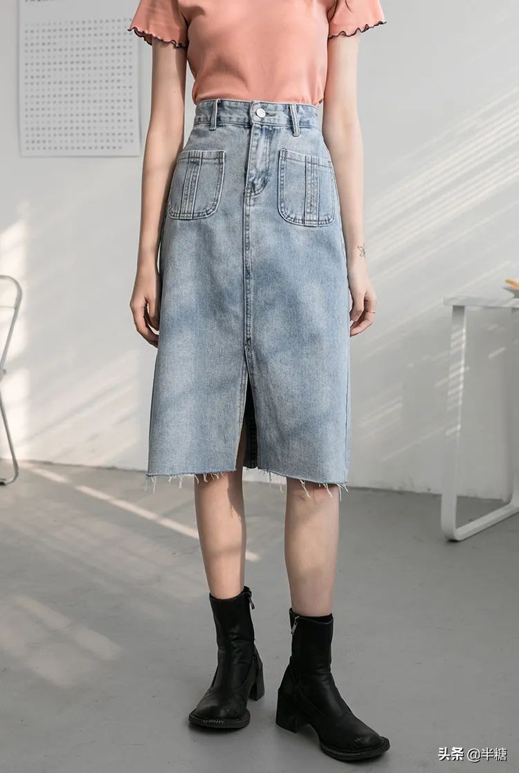 超长防晒半裙,半裙短款防晒