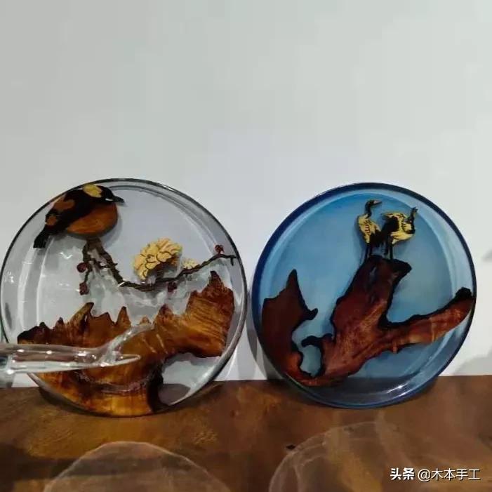 环氧树脂与木头吊坠,环氧树脂与木头