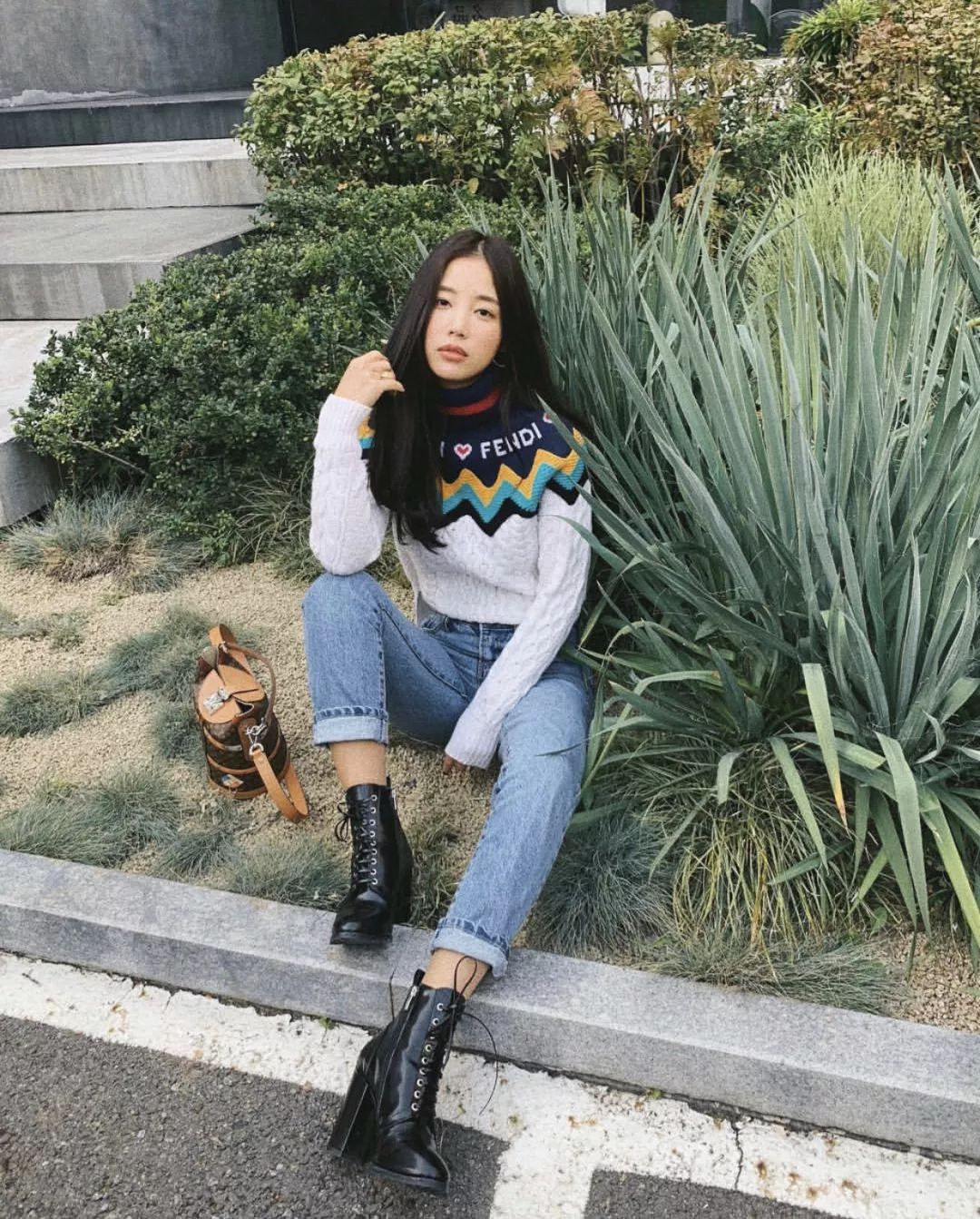 欧美时尚博主穿搭示范冬,韩系慵懒风冬季穿搭博主