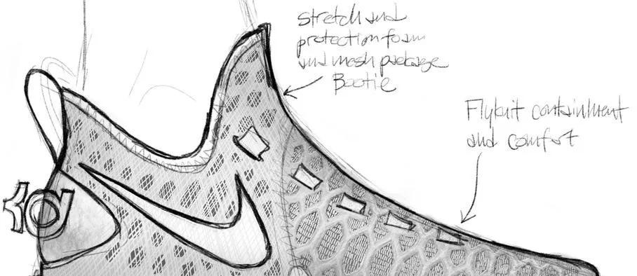 球鞋kd10,nikekd10黑白