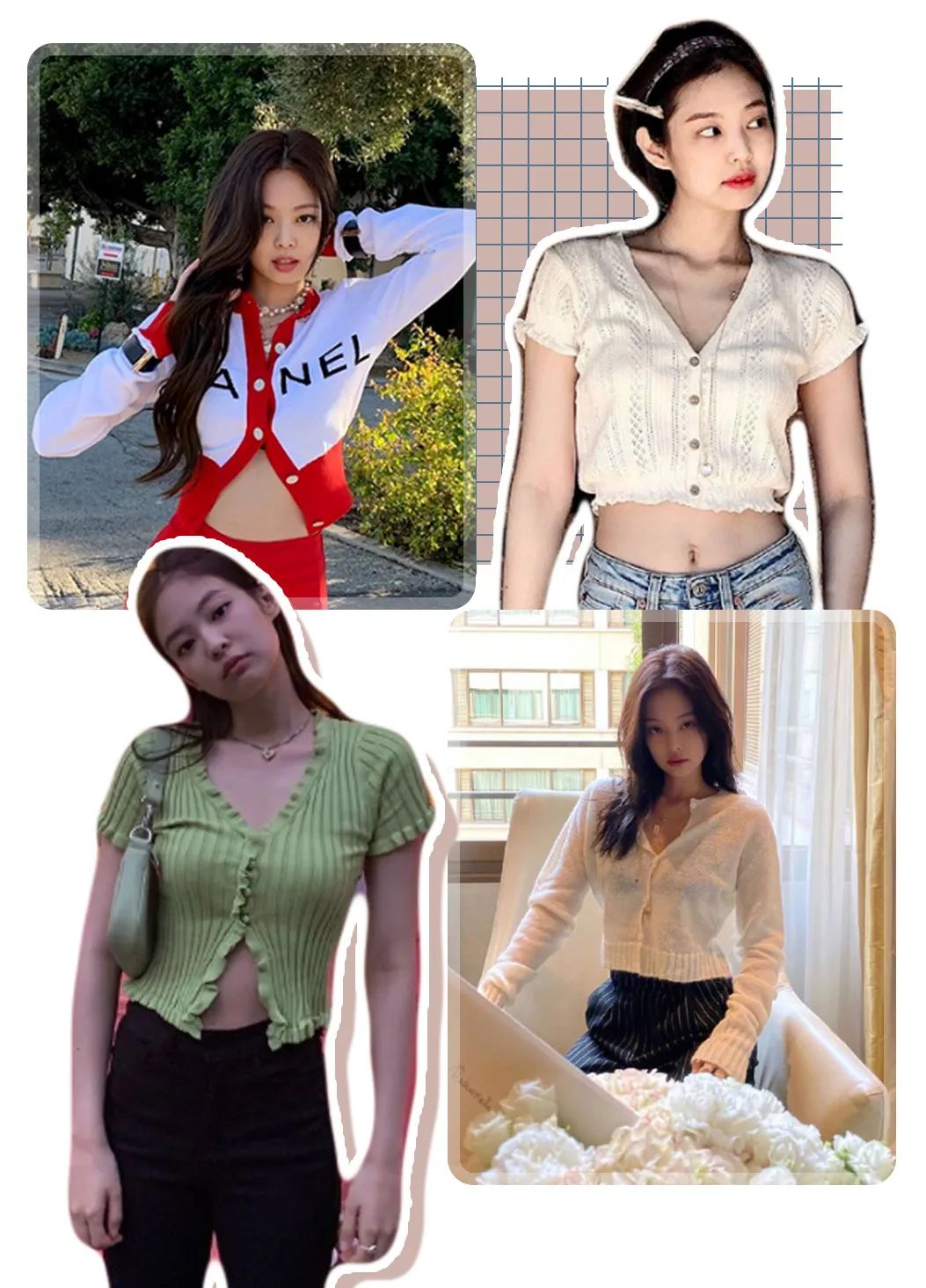 奶奶衫配半裙时髦保暖又有气质,2020早春穿奶奶衫超美