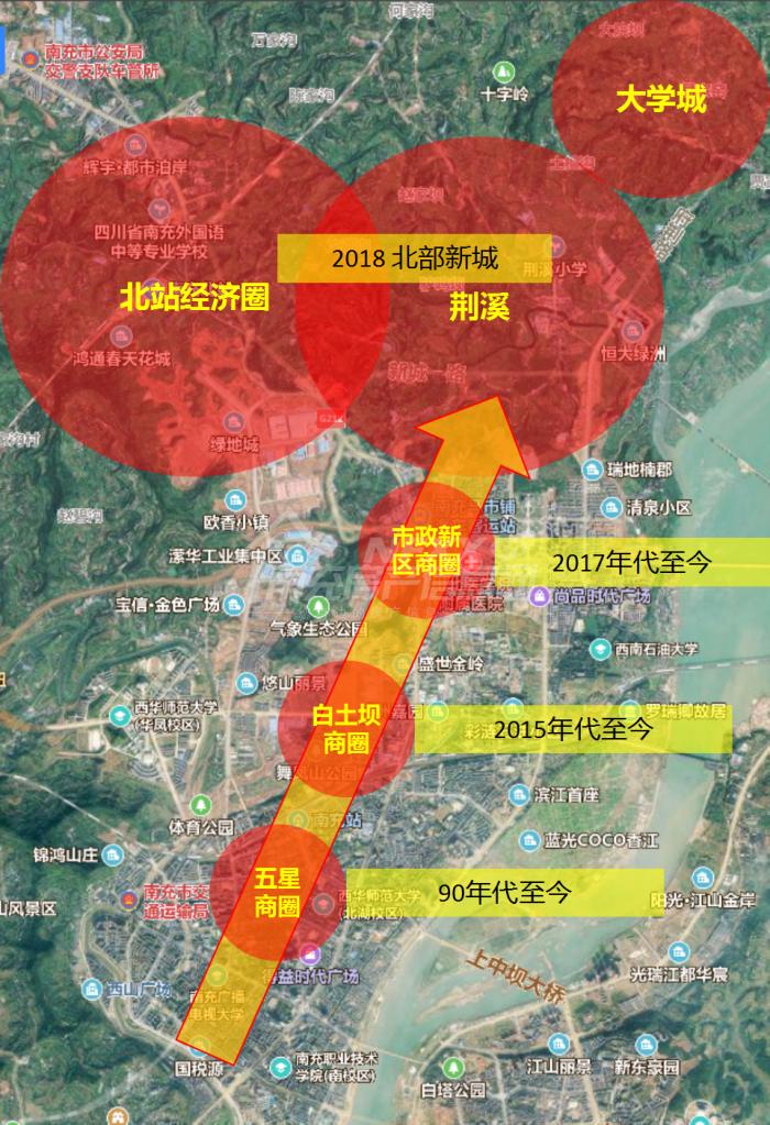 南充市顺庆区金融大道周边变化,南充北部新城金融大道阳光君悦府