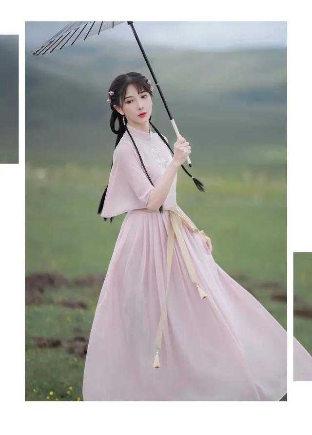 汉风格裙,汉元素女裙气质高级感