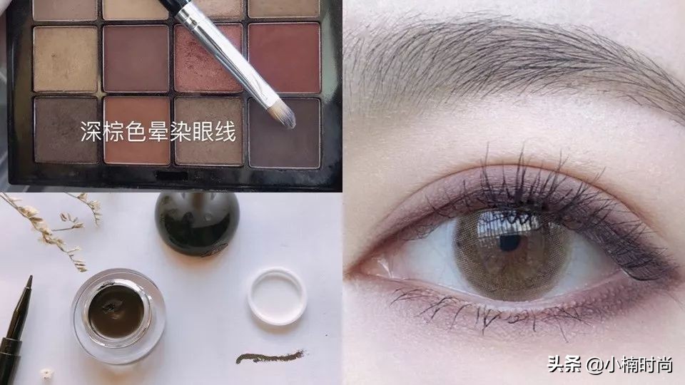 眼影的画法三色日常妆,多色眼影盘素颜眼妆化妆技巧