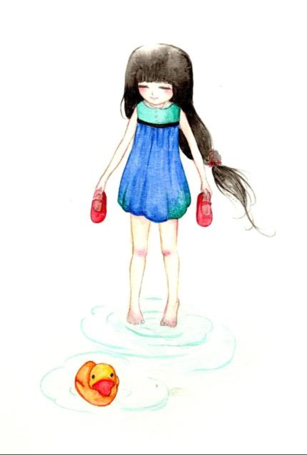 下雨了创意美术早教,下雨童趣背景