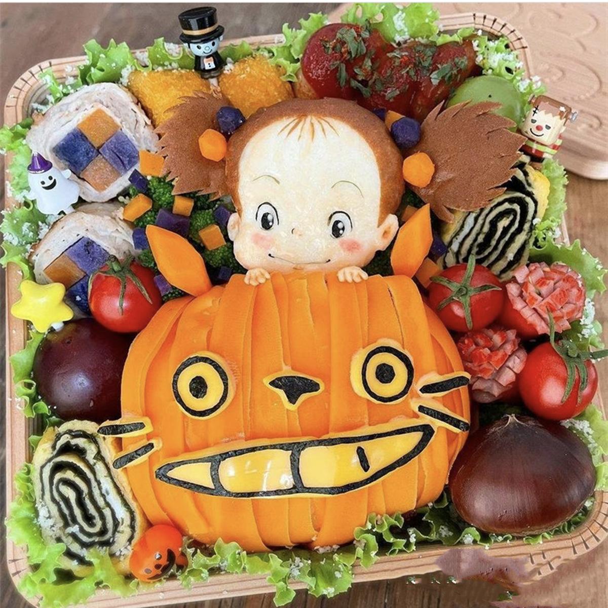 日本妈妈做出立体感十足的便当,不仅有动漫角色,细节还很逼真