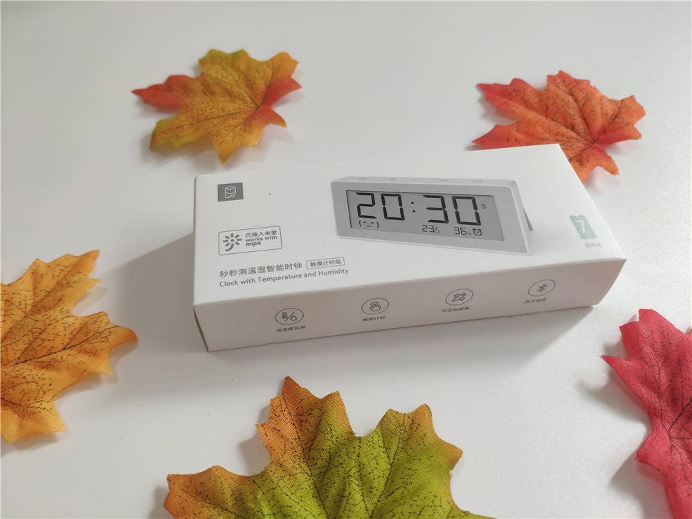 米家秒秒测温湿度计,秒秒测温湿度智能时钟