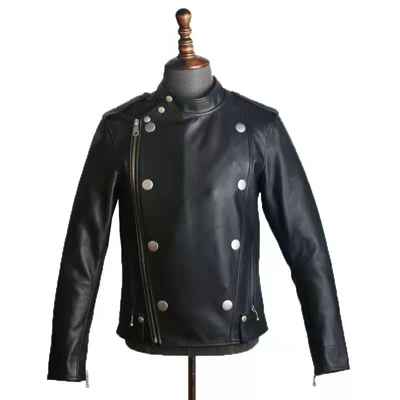 罗蒙复古机车皮衣,想玩机车入门款