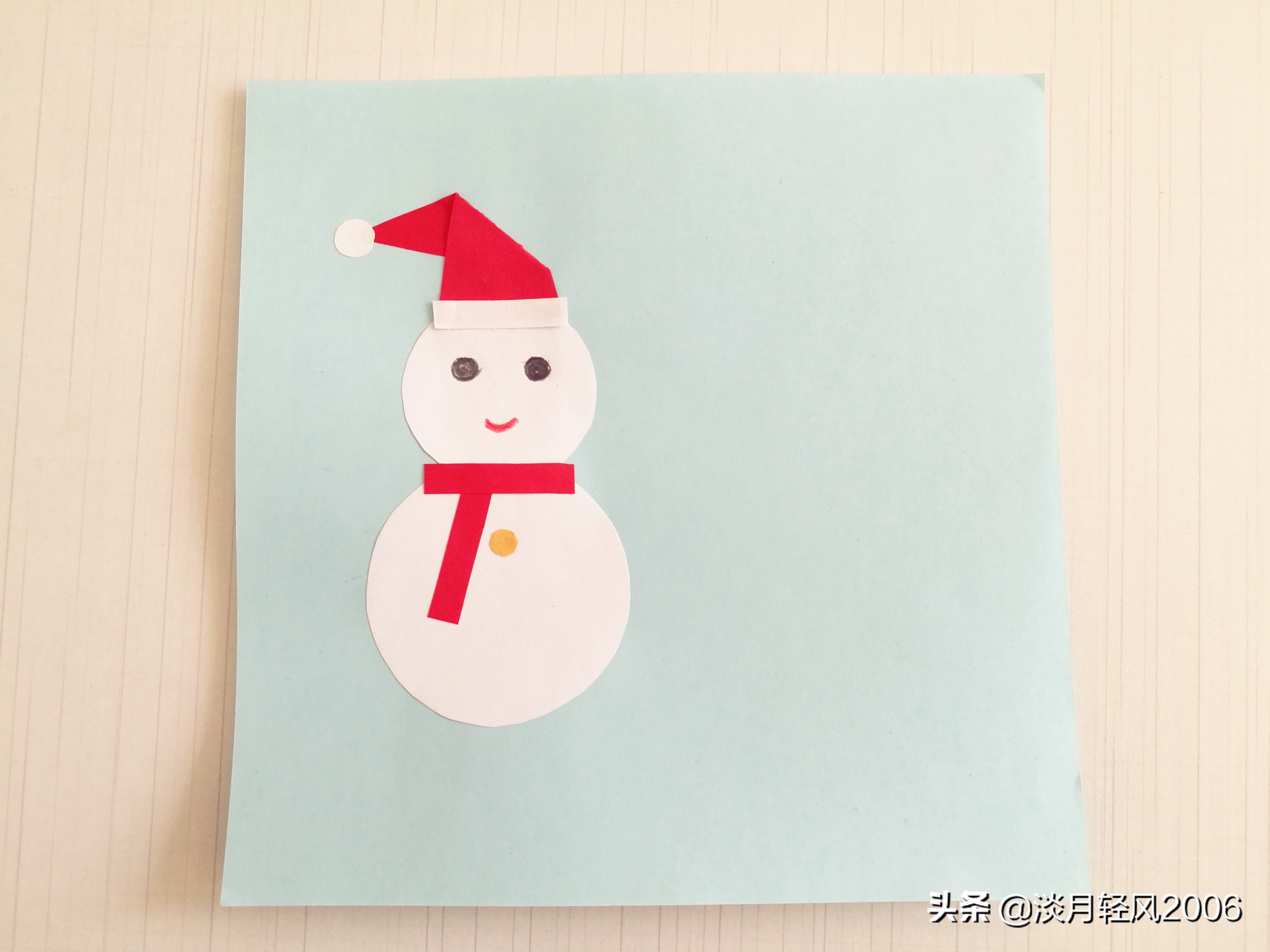 幼儿园创意手工新年贺卡简单一点,圣诞节幼儿手工贺卡制作