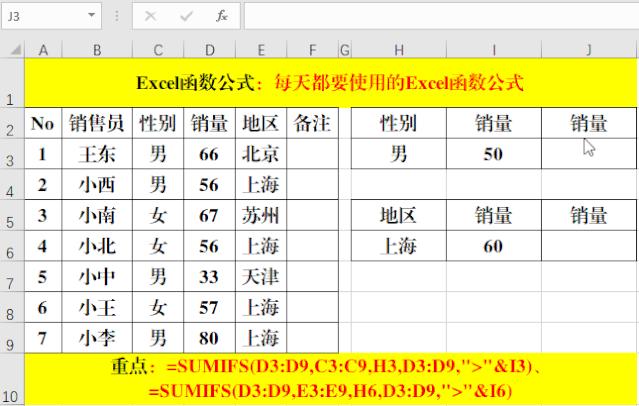 excel函数公式必学必会基础知识,excel新手必学的十大函数公式