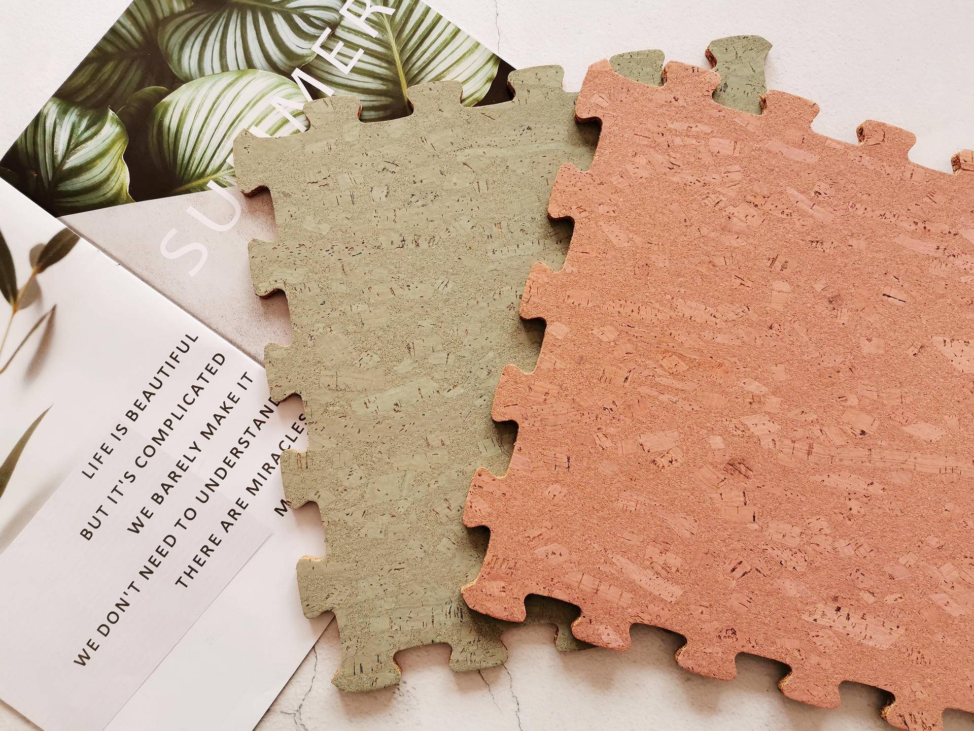 橡儿天然软木拼接地垫，装点你的家居风格