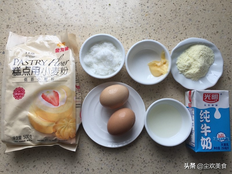 铜锣烧做法蛋清不用打发,打发的蛋清做铜锣烧