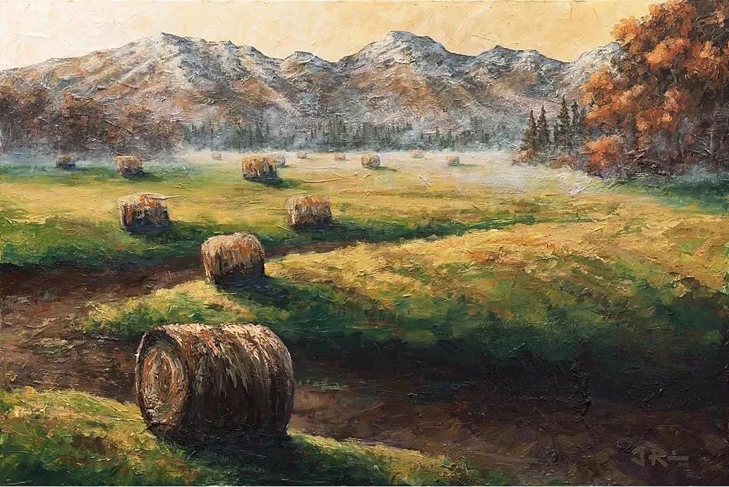 唯美壮丽的印象派风景油画,意境优美的古典风景油画欣赏