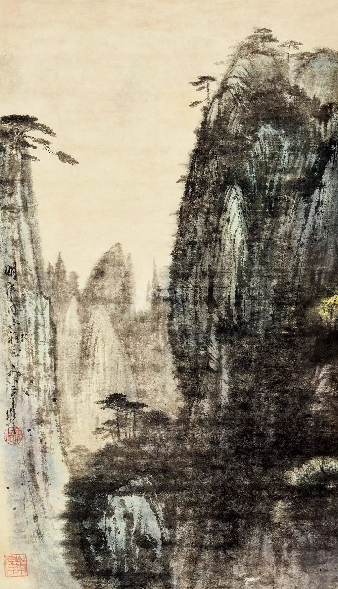 陈良宗山水画作品欣赏,陈家振山水画作品欣赏