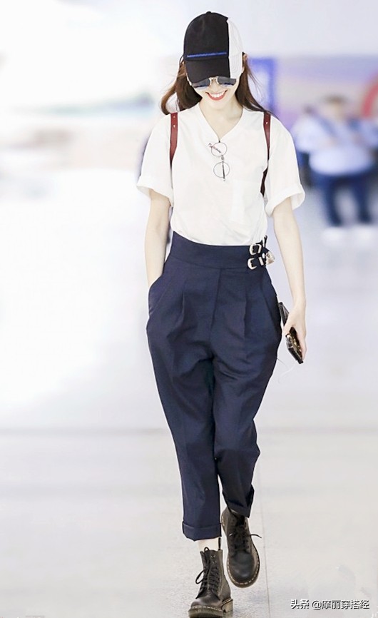 束脚哈伦裤搭配什么上衣最显质感,收腿哈伦裤配什么上衣好看