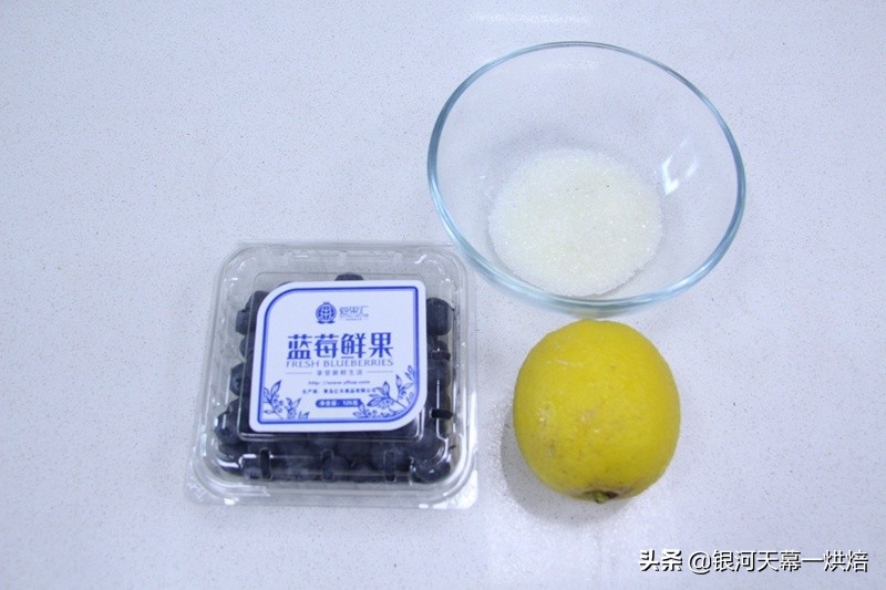 自制面包夹心无糖蓝莓果酱的做法,蓝莓吐司蛋糕空气炸锅做法