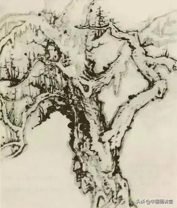 缠枝、挺杆、屈节、钮裂、一棵树如何画?看了这篇你绝对能学会