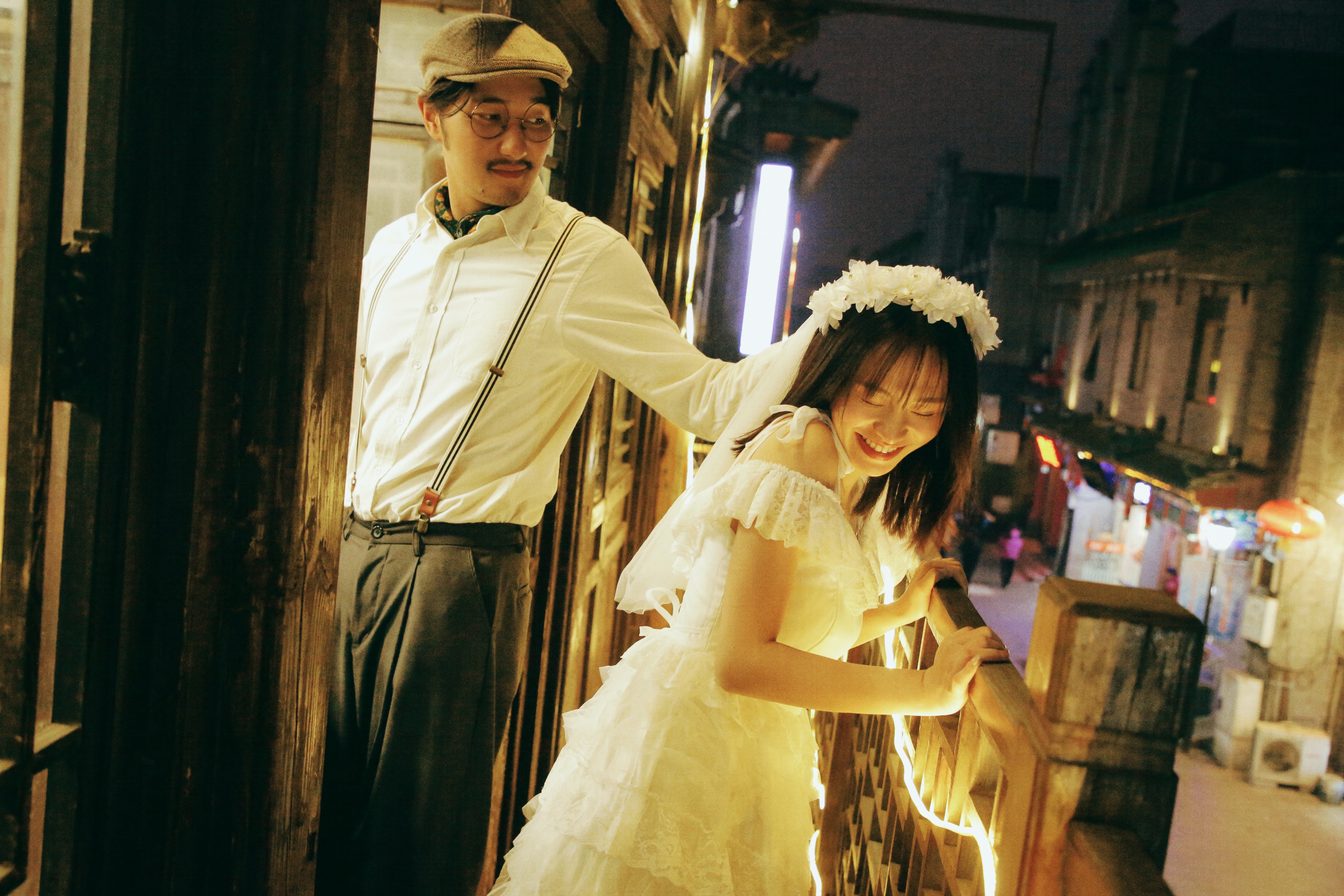 北京婚纱照怀旧,北京婚纱照外景有古典特色