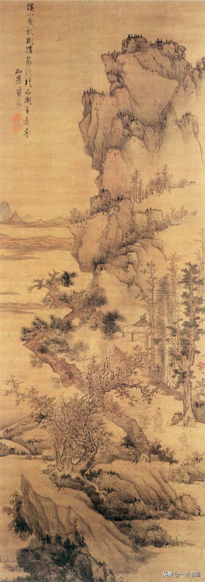 明画家蓝瑛溪山幽居图,明蓝瑛山水画全集