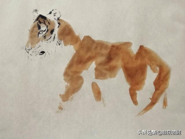 国画老虎画法步骤图,国画老虎画法步骤图解