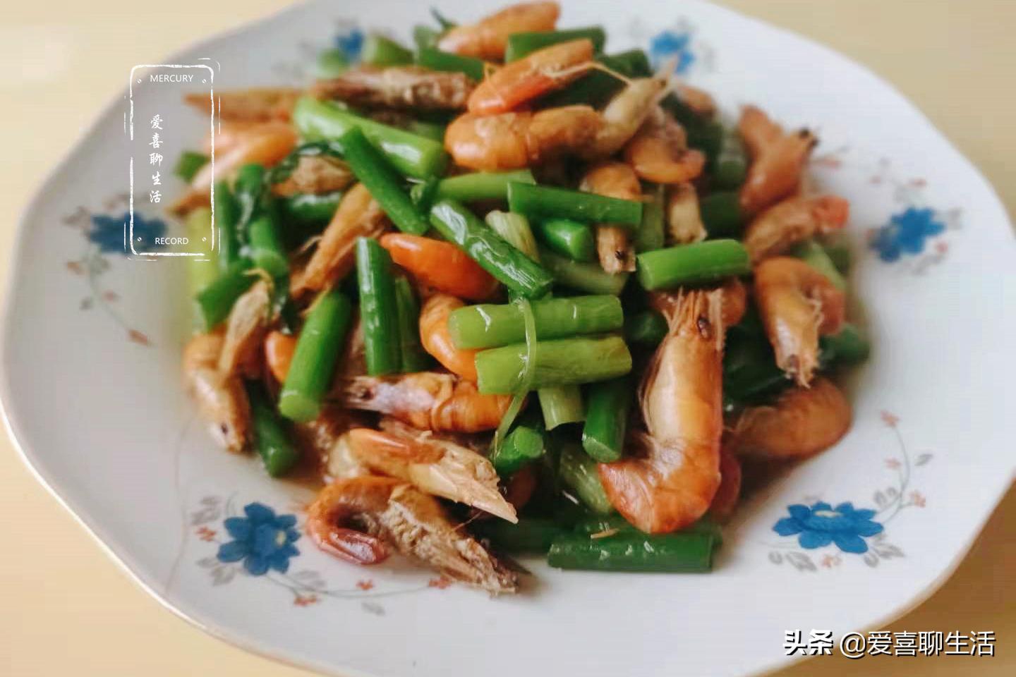 河虾和菜,河虾和它一起烧汤