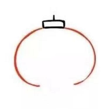 新年挂灯笼绘画,灯笼的简单画法图片