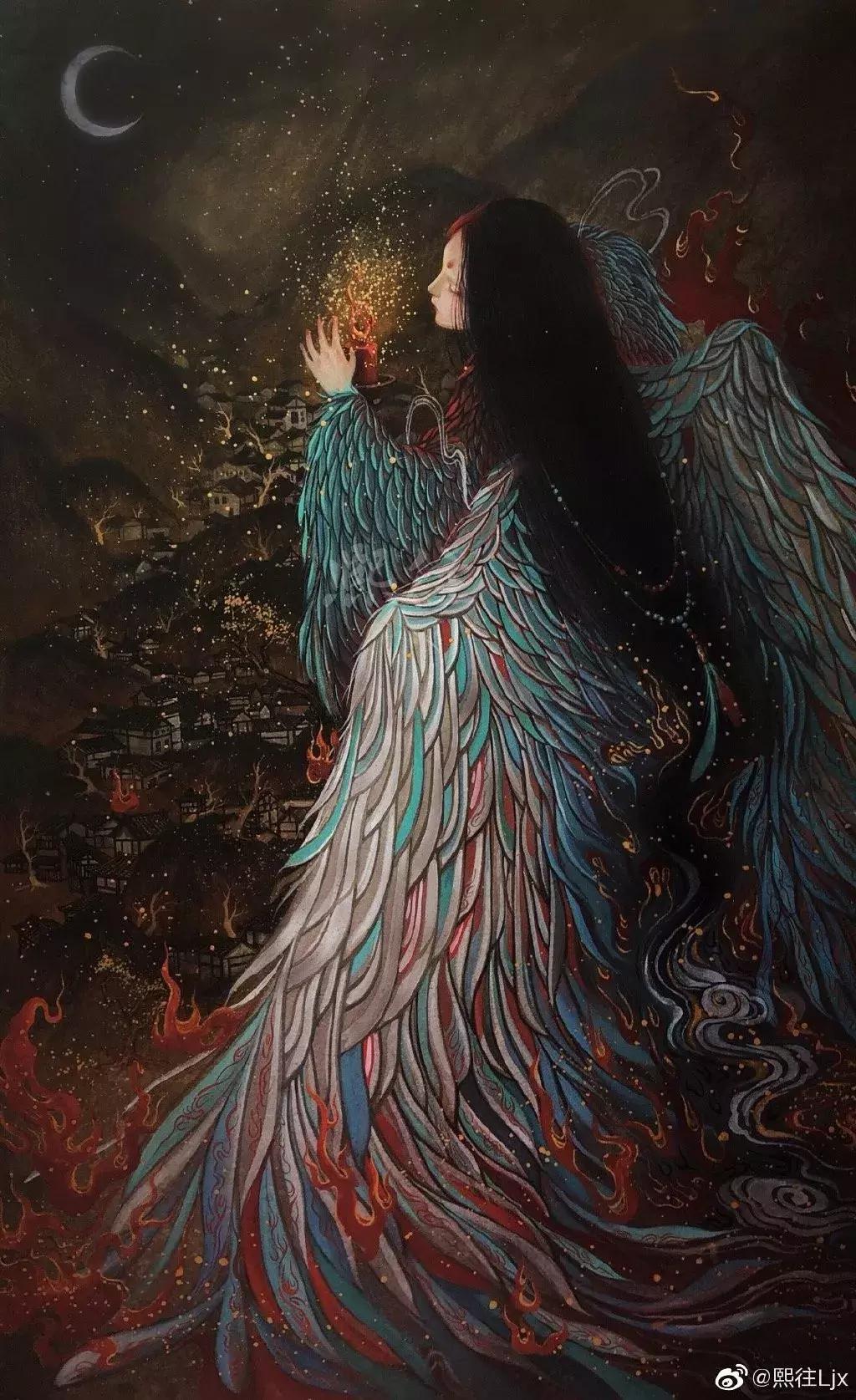 古风绘画线描,100张绝美古风女线描手绘