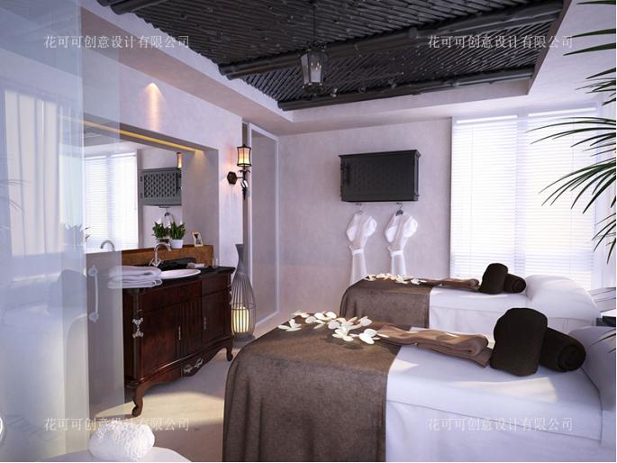 80平方美容院省钱简约设计效果,美容院室内设计装修简单省钱漂亮