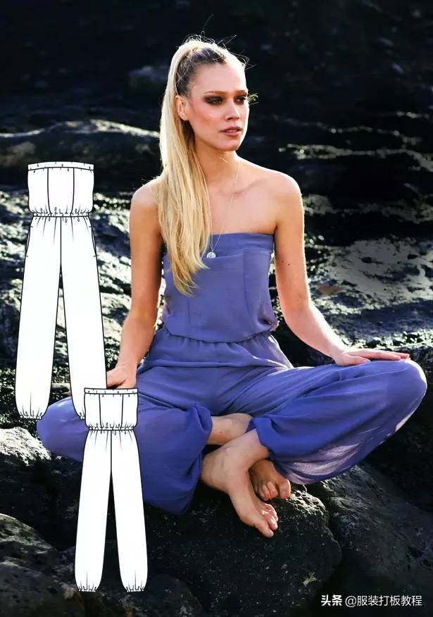 时装设计图手绘教程,服装制版图案大全