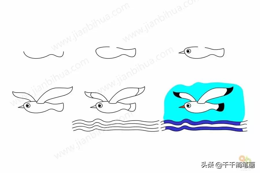 幼儿园动物的水墨画入门,儿童动物画入门简易范画