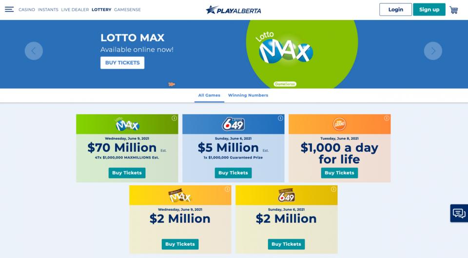 加拿大艾伯塔省开通互联网售彩