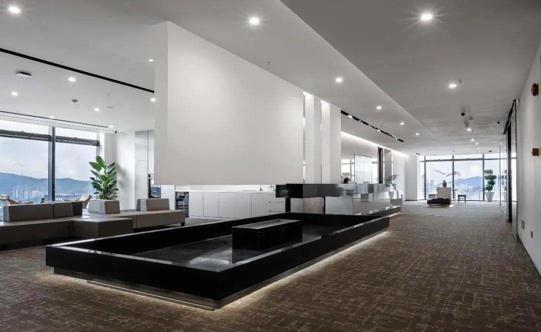 漂亮的前台布置设计图,前台接待台设计效果图