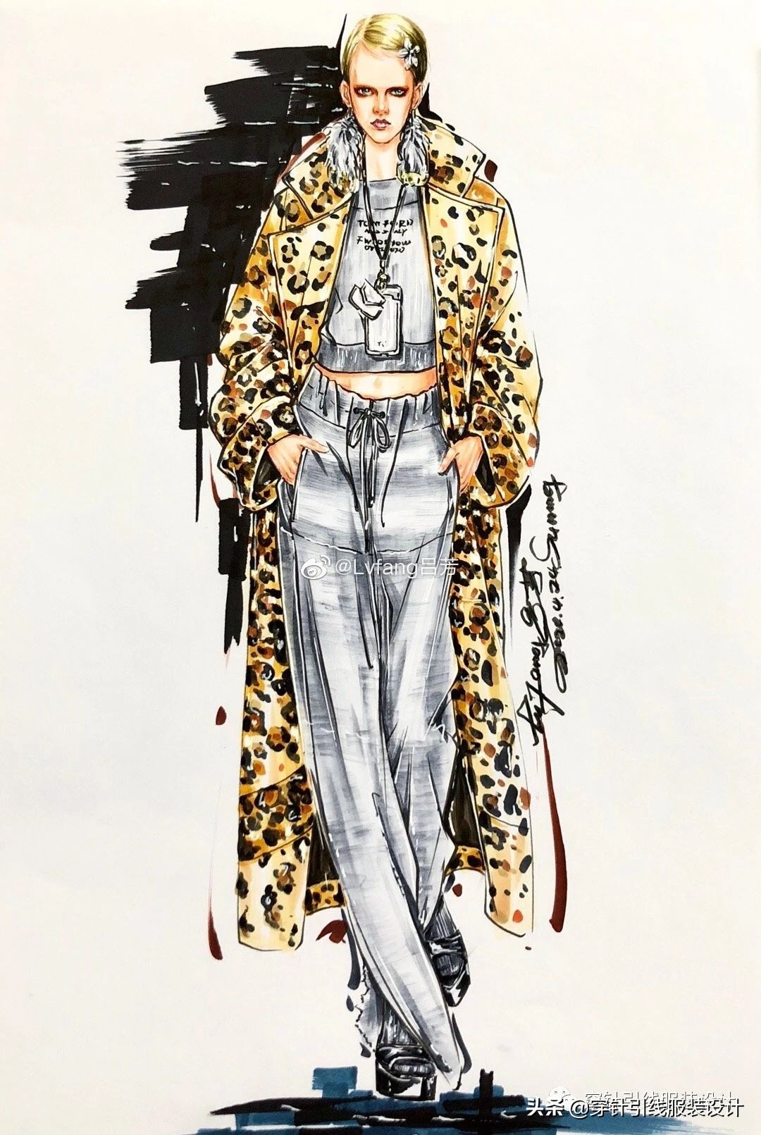 效果图手绘服装,效果图大全70-80平三室